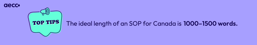 SOP Word limit for Canada